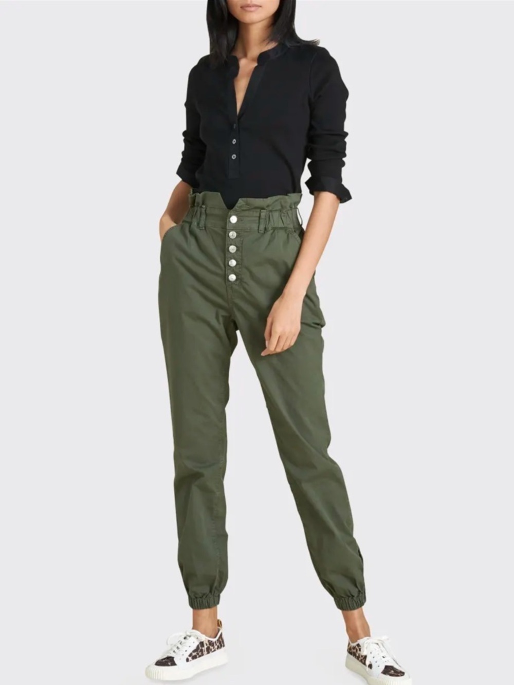Veronica Beard Tedi Tapered High Rise Pant